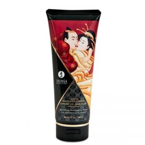 Crema de masaje sabor Fresas y Cava SHUNGA