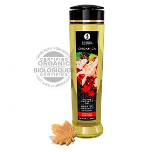 Aceite de masaje Comestible Orgánico sabor Sirope de Arce SHUNGA