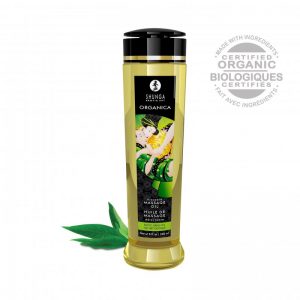 Aceite de masaje Orgánico aroma y sabor Te verde SHUNGA