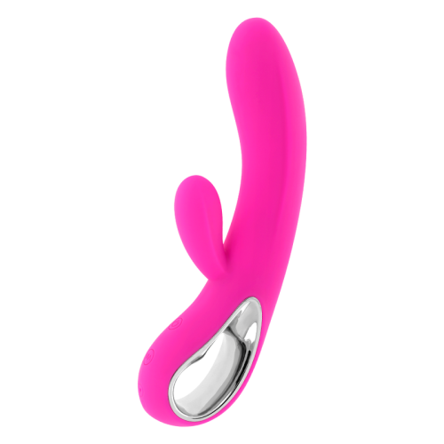 Vibrador Troy con estimulador de clítoris, recargable MORESSA