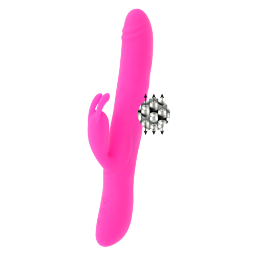 Vibrador Warren con movimiento de perlas vertical, recargable MORESSA