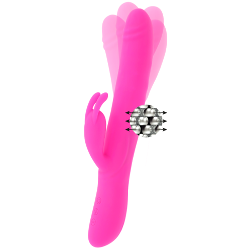 Vibrador Somer con rotación de perlas horizontal, recargable AMORESSA