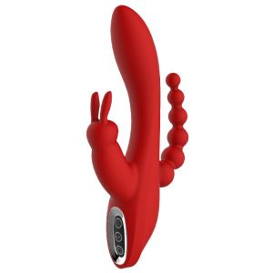 Vibrador Rabbit Doble Estimulación Hera Rojo DREAM TOYS/RED REVOLUTION