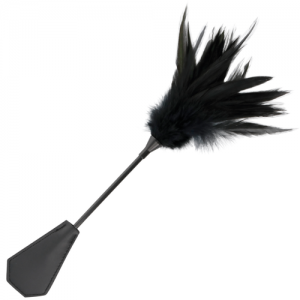 Fusta de doble cara con Plumas, Negro 15 Cm DARKNESS