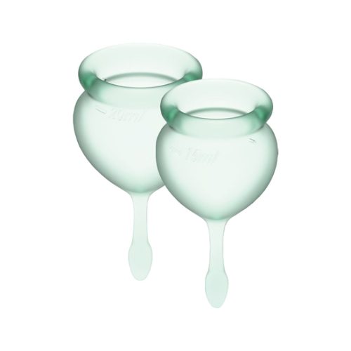 Copa Menstrual Feel Good Kit 2 Unidades Verde Claro 15ml/20ml Feel Good SATISFYER