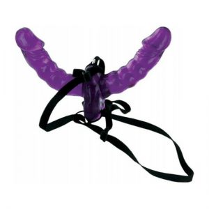 Arnés doble 16 cm Morado FETISH FANTASY SERIES
