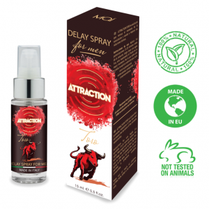 Retardante en Spray Toro Delay 15 ml, Attraction Cosmetics