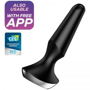 Plug Vibrador control por APP, Plug-ilicious 2, Negro SATISFYER-CONNECT