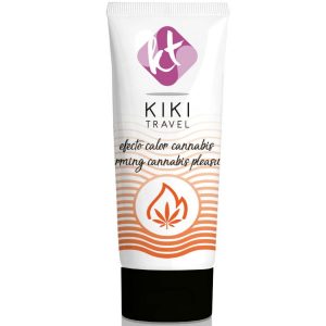 Lubricante deslizante efecto Calor sabor Cannabis 50 ml KIKI TRAVEL