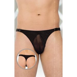 Tanga Negro con transparencia Striptease 4502 (M/L) SOFT LINE