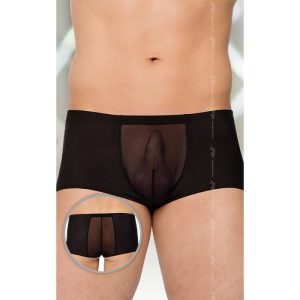 Boxer Negro con Transparencia 4505 (S/L) SOFT LINE