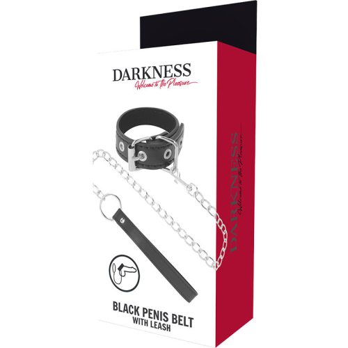 Anillo para el pene ajustable con correa estilo BDSM, DARKNESS-BONDAGE