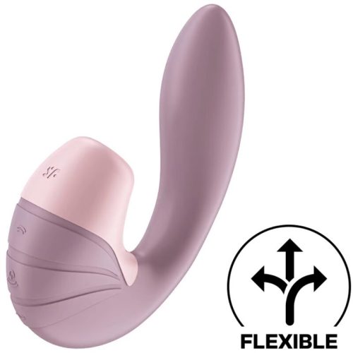 Succionador - Vibrador insertable flexible Supernova Rosa SATISFYER-AIR PULSE