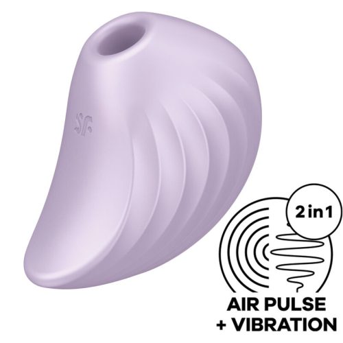 Succionador + vibración Pearl Diver Lila SATISFYER-AIR PULSE